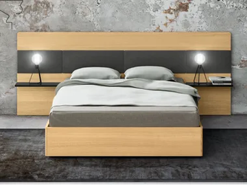 UN4905-T - Wooden storage bed by Tarocco Vaccari Group - view 2